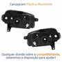 Par de Farol Fiat Uno Way Vivace 2010 Até 2014 Fiorino 2014 Até 2019 Original Arteb Máscara Cromada