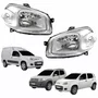 Par Farol Fiat Uno Way Vivace 2010 Até 2014 Fiorino 2014 Até 2019 Original Máscara Cromada