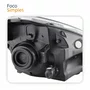 Par Farol Principal Ford Ka 2008 Até 2014 Máscara Cromada