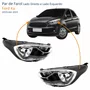 Par Farol Ford Ka 2019 Até 2023 Original Máscara Negra