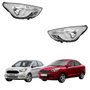 Par Farol Ford Ka Hatch Ka Sedan 2015 2016 2017 2018 Mascara Cromada