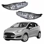 Par Farol Ford New Fiesta 2014 Até 2019 Máscara Cromada