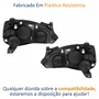 Par Farol GM Corsa Sedan 2003 Até 2012 Foco Duplo Máscara Negra Pisca Liso