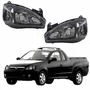 Par Farol GM Montana 2003 Até 2010 Foco Duplo Máscara Negra Pisca Liso
