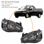 Par Farol GM Montana 2003 Até 2010 Foco Duplo Máscara Negra Pisca Liso