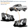 Par Farol Gm Montana 2003 até 2010 Foco Duplo Máscara Negra Pisca Raiado