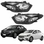 Par Farol Gm Onix Prisma 2017 Até 2020 Máscara Negra