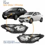 Par Farol Gm Onix Prisma 2017 Até 2020 Máscara Negra