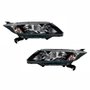 Par de Farol Honda City 2014 Até 2017 Máscara Negra