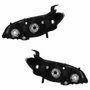 Par Farol Honda Civic 2004 2005 2006 Mascara Cromada Com Pisca Cristal