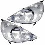 Par Farol Honda Fit 2007 2008 Máscara Cromada