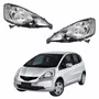 Par Farol Honda Fit 2009 Até 2011 Máscara Negra