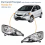 Par Farol Honda Fit 2009 Até 2011 Máscara Negra