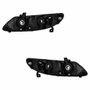 Par Farol Honda New Civic 2007 2008 2009 2010 2011 Mascara Cromada