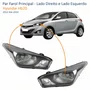 Par Farol Hyundai Hb20 2012 Até 2019 Máscara Negra