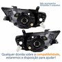 Par Farol Principal Mitsubishi L200 Triton 2008 Até 2017 Pisca Cristal