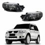 Par Farol Mitsubishi Pajero Tr4 2010 2011 2012 2013 2014 Mascara Negra