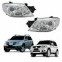 Par Farol Mitsubishi Pajero Tr4 2010 Até 2014 Airtrek 2004 Até 2008 Máscara Cromada