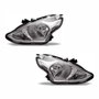 Par Farol Nissan Versa 2015 Até 2021 Máscara Cromada
