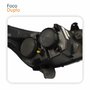 Par Farol Principal Fiat Cronos 2016 Até 2024 Máscara Negra Com Led