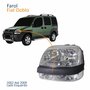 Par Farol Principal Fiat Doblo 2002 Até 2009 Máscara Cromada