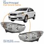 Par Farol Principal Fiat Grand Siena 2012 Até 2019 Cromomix