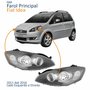 Par Farol Principal Fiat Idea 2011 Até 2016 Cinza
