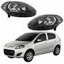 Par Farol Principal Fiat Palio 2012 2013 2014 2015 2016 Máscara Negra