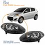 Par Farol Principal Fiat Palio 2012 2013 2014 2015 2016 Máscara Negra