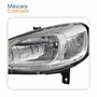 Par Farol Principal Fiat Uno Vivace 2015 Até 2021 Máscara Cromada