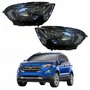 Par Farol Principal Ford Ecosport 2018 2019 2020 2021 Máscara Negra Sem Led