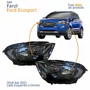 Par Farol Principal Ford Ecosport 2018 2019 2020 2021 Máscara Negra Sem Led