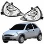 Par Farol Principal Ford Ka 1999 Até 2007 Pisca Cristal