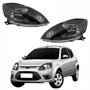 Par Farol Principal Ford Ka 2008 Até 2014 Máscara Negra