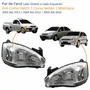 Par Farol Principal Gm Corsa 2003 Até 2012 Montana 2003 Até 2010 Pisca Raiado Máscara Cromada