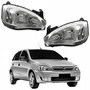 Par Farol Principal Gm Corsa Hatch 2003 Até 2012 Pisca Raiado Máscara Cromada