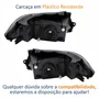 Par Farol Principal Gm Onix Prisma 2012 Até 2016 Máscara Negra Friso Azul