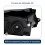 Par Farol Principal Gm Onix Prisma 2012 Até 2016 Máscara Negra Friso Azul