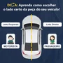 Par Farol Principal Gm Onix Prisma 2012 Até 2016 Máscara Negra Friso Azul