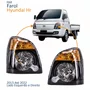 Par Farol Principal Hyundai Hr 2013 Até 2022 Máscara Negra