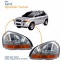Par Farol Principal Hyundai Tucson 2005 Até 2016 Pisca Âmbar