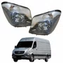 Par Farol Principal MB Sprinter 2013 Até 2021 Máscara Negra