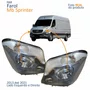 Par Farol Principal MB Sprinter 2013 Até 2021 Máscara Negra