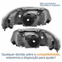 Par Farol Principal Vw Gol G4 2005 Até 2008 Máscara Cinza