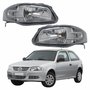 Par Farol Principal Vw Gol G4 2005 Até 2008 Máscara Cinza