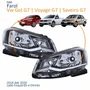 Par Farol Principal Vw Gol G7 2016 Até 2018 Voyage G7 2017 2018 Saveiro G7 2018 Até 2020 Foco Simples Friso Cromado