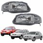 Par de Farol Principal Vw Gol G4 2005 Até 2008 Parati G4 2005 Até 2012 Saveiro G4 2005 Até 2009 Original Arteb Máscara Cinza