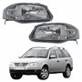 Par Farol Principal Vw Parati G4 2005 Até 2012 Máscara Cinza