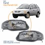 Par Farol Principal Vw Parati G4 2005 Até 2012 Máscara Cinza
