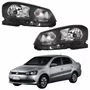 Par Farol Principal Vw Voyage G6 2013 Até 2016 Foco Simples